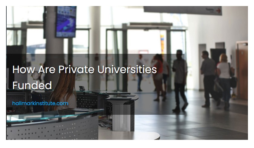 How Are Private Universities Funded